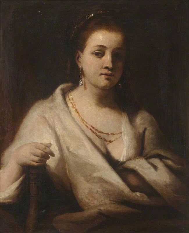 Ritratto di Hendrickje Stoffels con il mantello bianco (copia da Rembrandt)